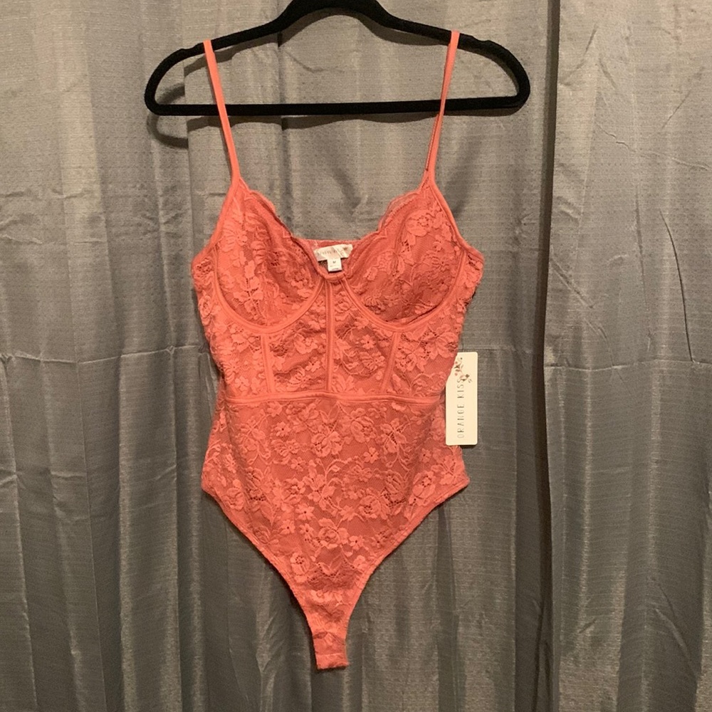 Mauve Lace Bodysuit